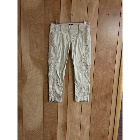 White House Black Market Pants - White House Black Market Womens Tan Khaki Cargo Crop Leg Pants Size 00 Utility